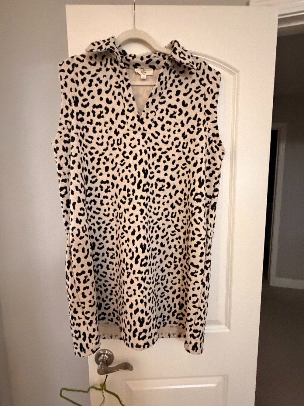 Entro Leopard Dress, Size Large